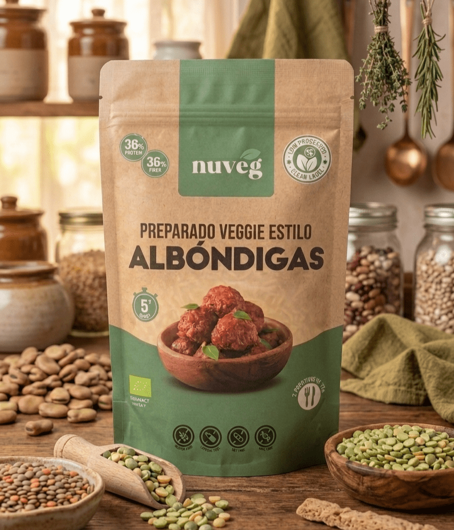 preparado estilo albóndigas de la marca nuveg