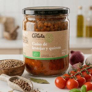 guiso de lentejas y quinoa