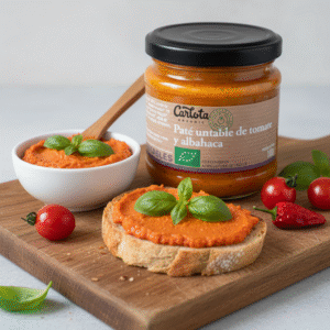Paté Vegano de Tomate y Albahaca