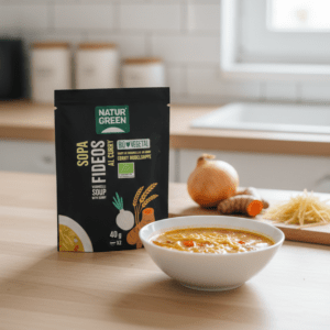 Sopa de Fideos al Curry Bio