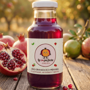 Zumo de granada ecológico La Imperfecta botella 200ml