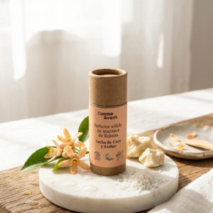 Perfume sólido leche de coco y azahar