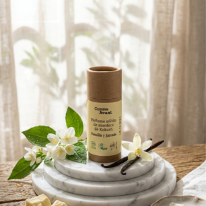 Perfume sólido de vainilla y jazmín