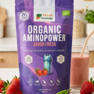 proteína vegana sabor fresa energy feelings
