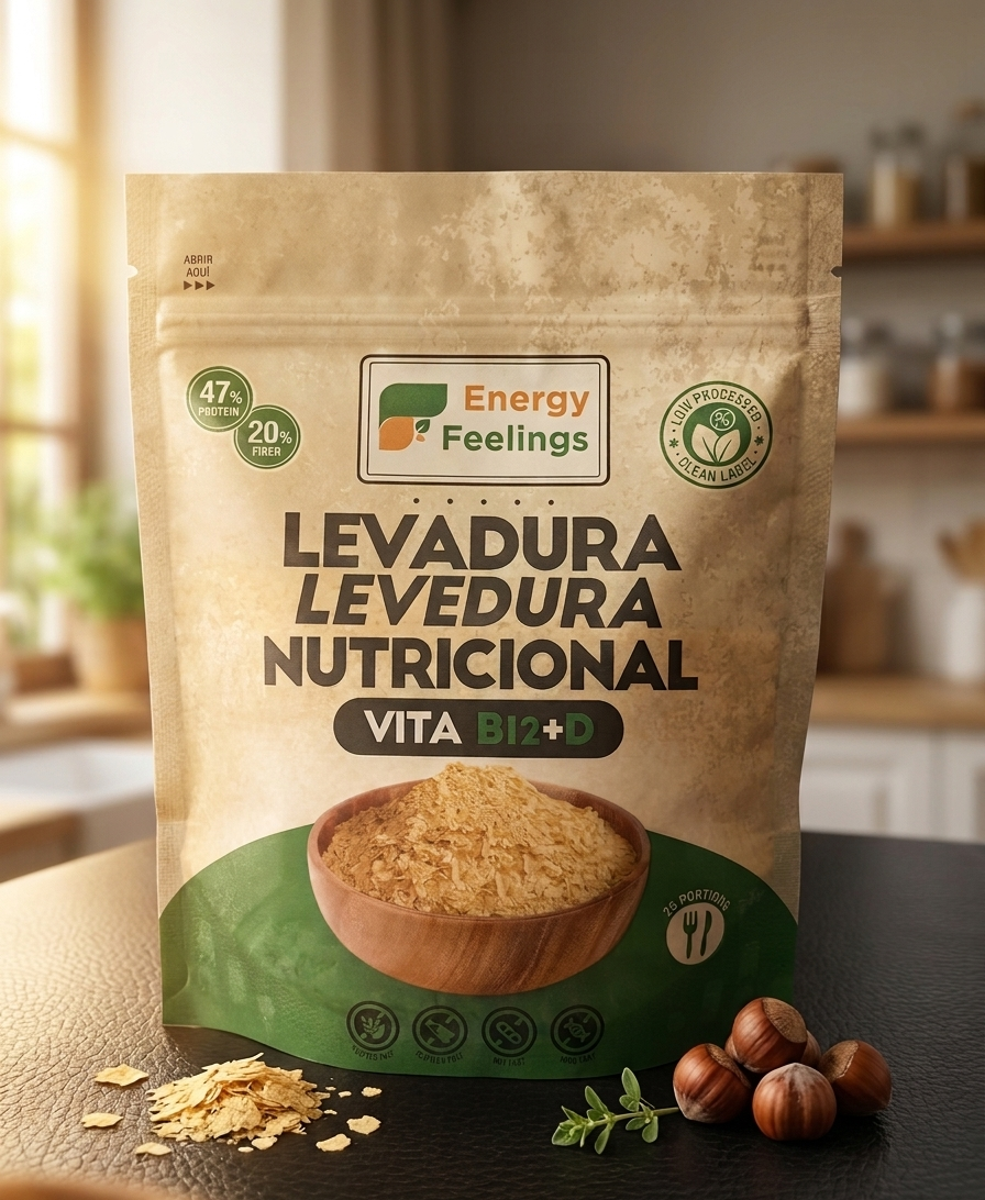 Levadura Nutricional Vita B12+D Energy Feelings